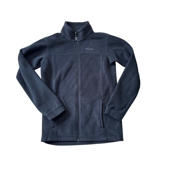 COLUMBIA Boys zip up Hoodie/Sweatshirt/Fleece, size XL 16/18; Black - Picture 1 of 12